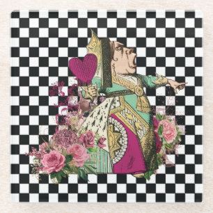 Posavasos De Vidrio Alicia en la reina de las maravillas