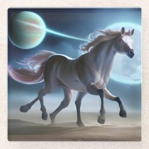 Posavasos De Vidrio Alien Horse