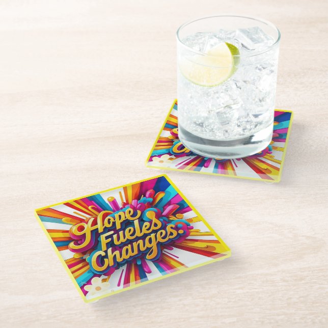 Posavasos De Vidrio "Almas resilientes" (Angular)