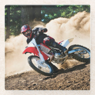 Posavasos De Vidrio almohada de lanzamiento de motocross