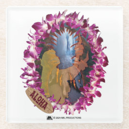 POSAVASOS DE VIDRIO ALOHA 10