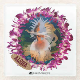 POSAVASOS DE VIDRIO ALOHA 28