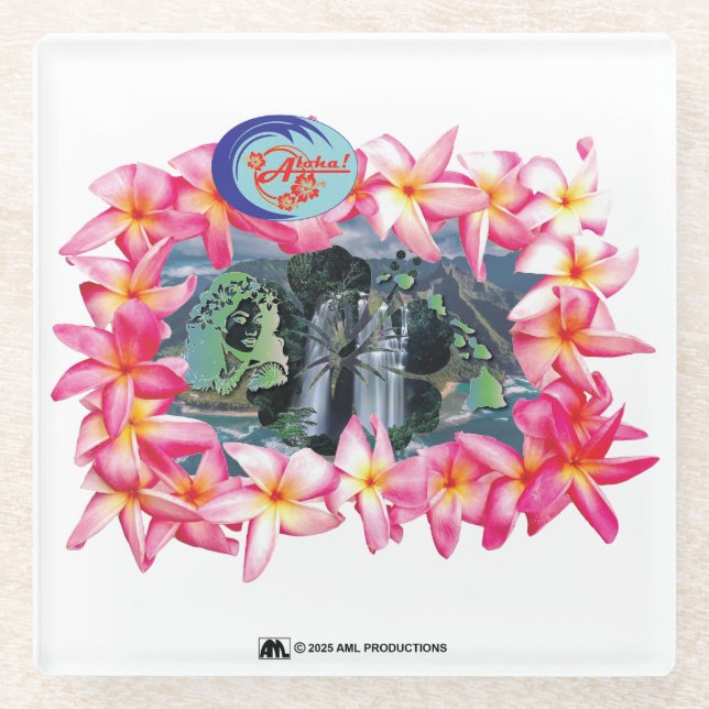 POSAVASOS DE VIDRIO ALOHA 2 3 VERSIÓN 2 (Anverso)