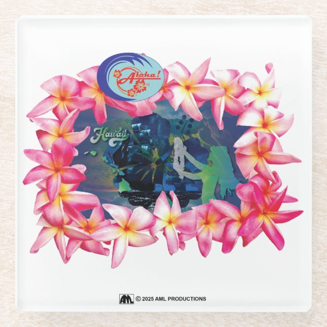 POSAVASOS DE VIDRIO ALOHA 2 5 VERSIÓN 2 (Anverso)