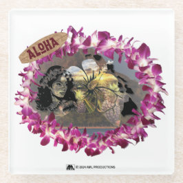 POSAVASOS DE VIDRIO ALOHA 33 VERSIÓN 2