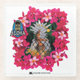 POSAVASOS DE VIDRIO ALOHA 3 3