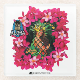 POSAVASOS DE VIDRIO ALOHA 3 4