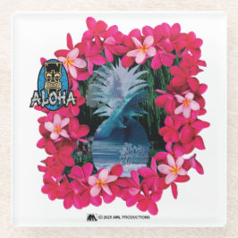 POSAVASOS DE VIDRIO ALOHA 3 8