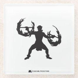 Posavasos De Vidrio ALOHA 3 Bailarina contra incendios hula