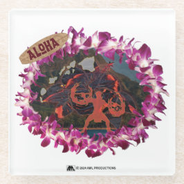 POSAVASOS DE VIDRIO ALOHA 44