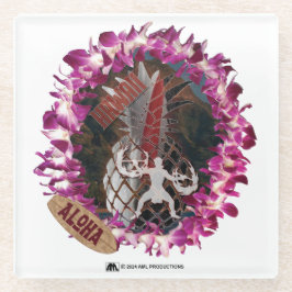 POSAVASOS DE VIDRIO ALOHA 50