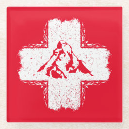 Posavasos De Vidrio Alpes suizos Matterhorn - Suiza