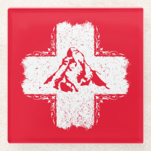 Posavasos De Vidrio Alpes suizos Matterhorn - Suiza