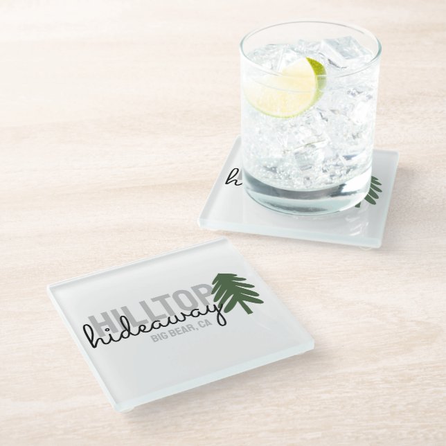 Posavasos De Vidrio Alquiler de vacaciones en cabaña de pino de montañ (Angular)