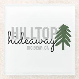 Posavasos De Vidrio Alquiler de vacaciones en cabaña de pino de montañ