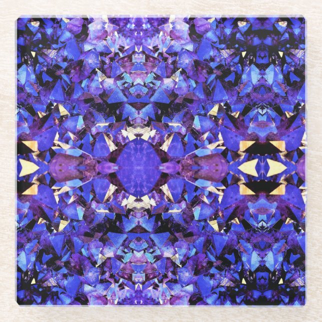 Posavasos De Vidrio Ametría de la escayola de vidrio #2 (Anverso)