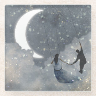 Posavasos De Vidrio Amor celestial