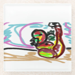 Posavasos De Vidrio Amor de las serpientes