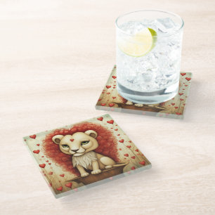 Posavasos De Vidrio Amor leal 3