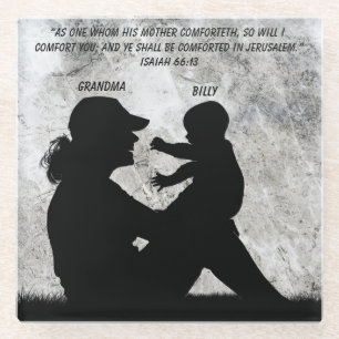 Posavasos De Vidrio AÑADIR NOMBRE Isaiah 66:13