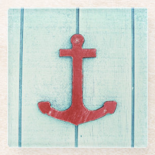 Posavasos De Vidrio Ancla Décor