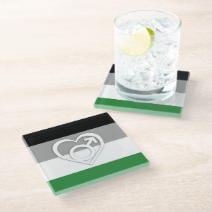 Posavasos De Vidrio ANDROFILIA BANDERA Y SÍMBOLO - Diseño completo -.p
