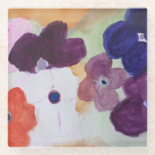 Posavasos De Vidrio Anemones de primavera