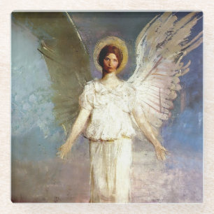 Posavasos De Vidrio "Ángel al mediodía" por Abbott Thayer