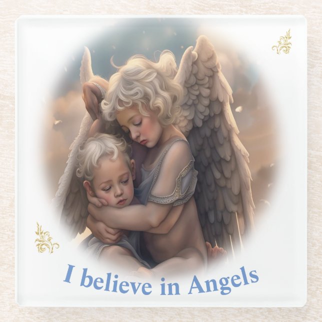 Posavasos De Vidrio Angels (Anverso)
