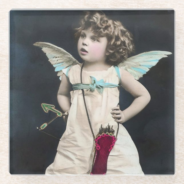 Posavasos De Vidrio Angry Cupid (Anverso)