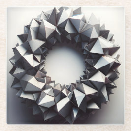 Posavasos De Vidrio anillo de pirámides