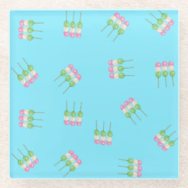Posavasos De Vidrio Anime Blue Pastel Dango Coaster
