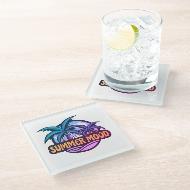 Posavasos De Vidrio Ánimo de verano (Angular)