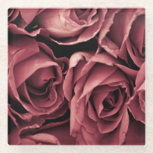 Posavasos De Vidrio Antecedentes románticos de Rosa vintage