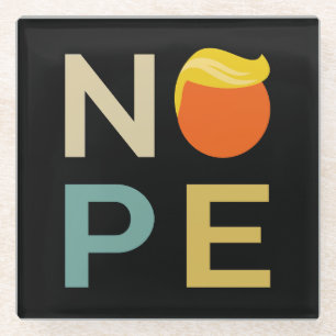 Posavasos De Vidrio Anti-Trump - Edición No III