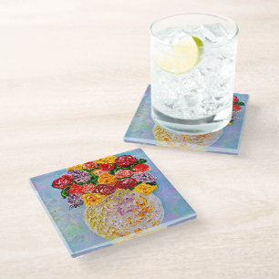 Posavasos De Vidrio Antiguos Atardes de Vidrio para Bouquet