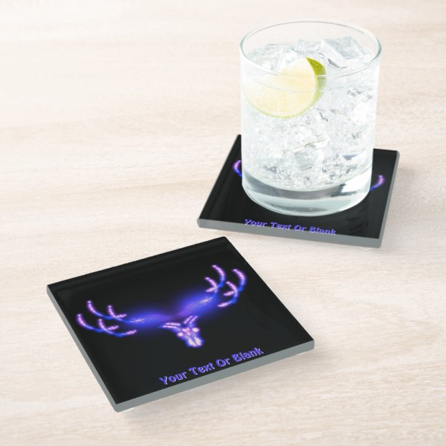 Posavasos De Vidrio Antlers Eléctricos (Angular)