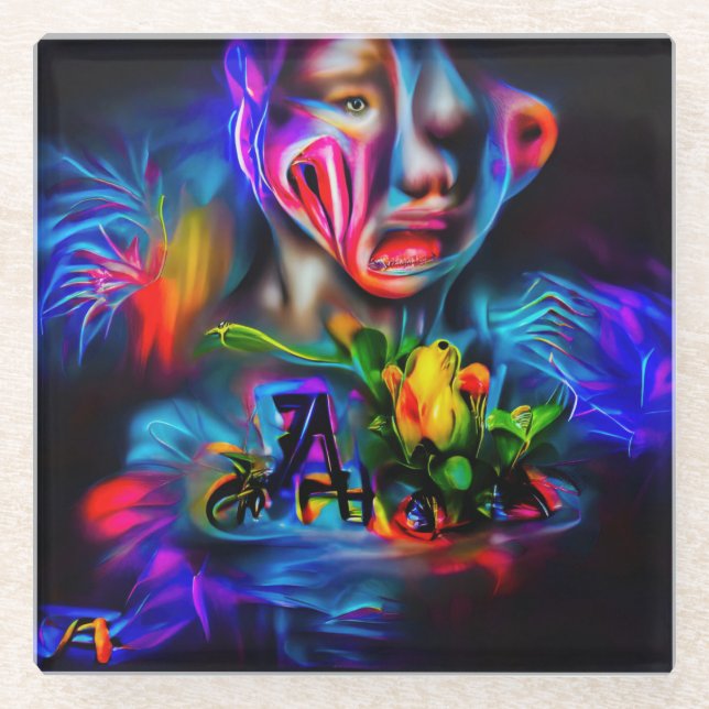 Posavasos De Vidrio Antrofobia 2 (Anverso)
