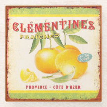 Anuncio de fruta francesa de campo vintage