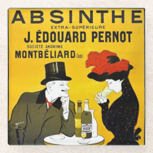 Posavasos De Vidrio Anuncio de la época de Leonetto Cappiello
