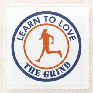 Posavasos De Vidrio Aprender A Amar El Correr