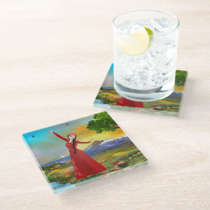 Posavasos De Vidrio Ararat Dancer Glass Coaster