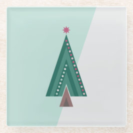 Posavasos De Vidrio Árbol de elegancia Evergreen