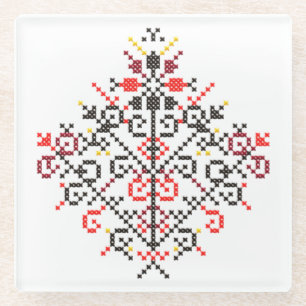 POSAVASOS DE VIDRIO ÁRBOL DE LA VIDA
