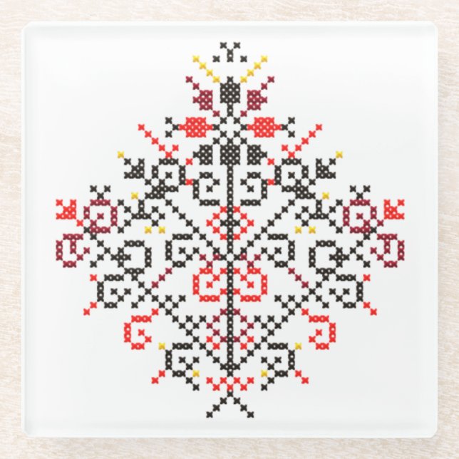 POSAVASOS DE VIDRIO ÁRBOL DE LA VIDA (Anverso)