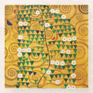 Posavasos De Vidrio Árbol de la vida c.1905-09