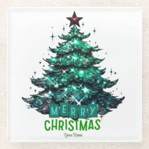 Posavasos De Vidrio Árbol de navidad