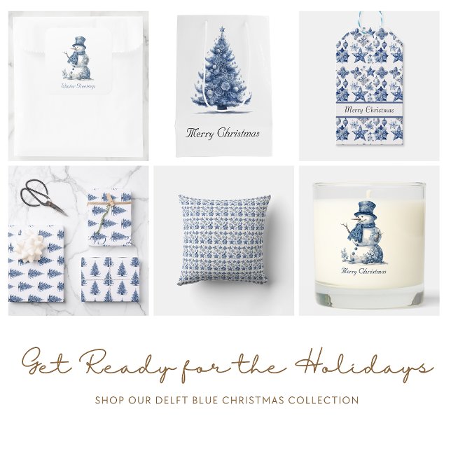 Posavasos De Vidrio Árbol de Navidad en azul Delft, personalizable (Subido por el creador)