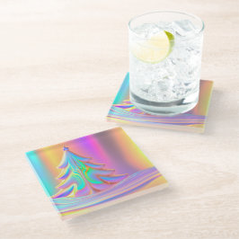 Posavasos De Vidrio Árbol de Navidad irlandés