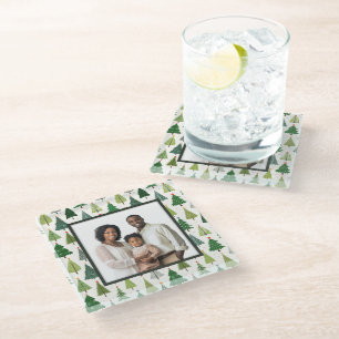 Posavasos De Vidrio Árboles retro